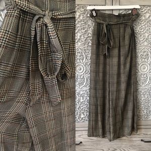 NWOT CODEXMODE Nordstrom Plaid Flowy Pants